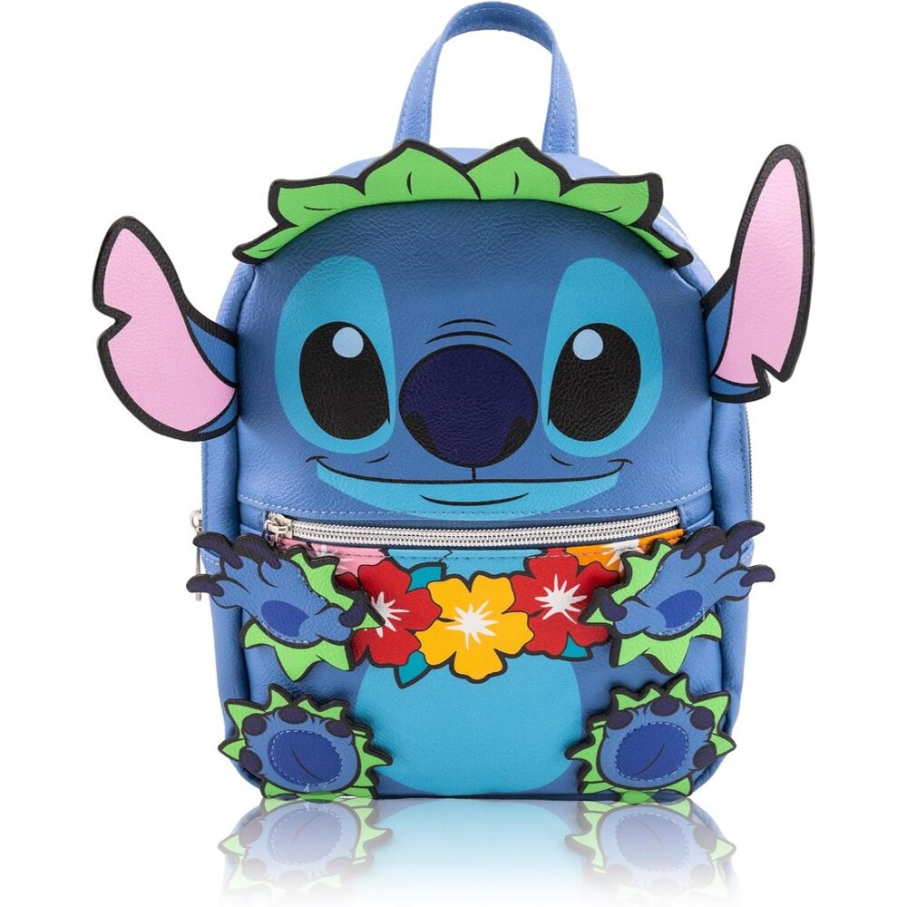 Disney Stitch Mini Backpack 10in Leather Cute Shoulder Purse for Women & Men